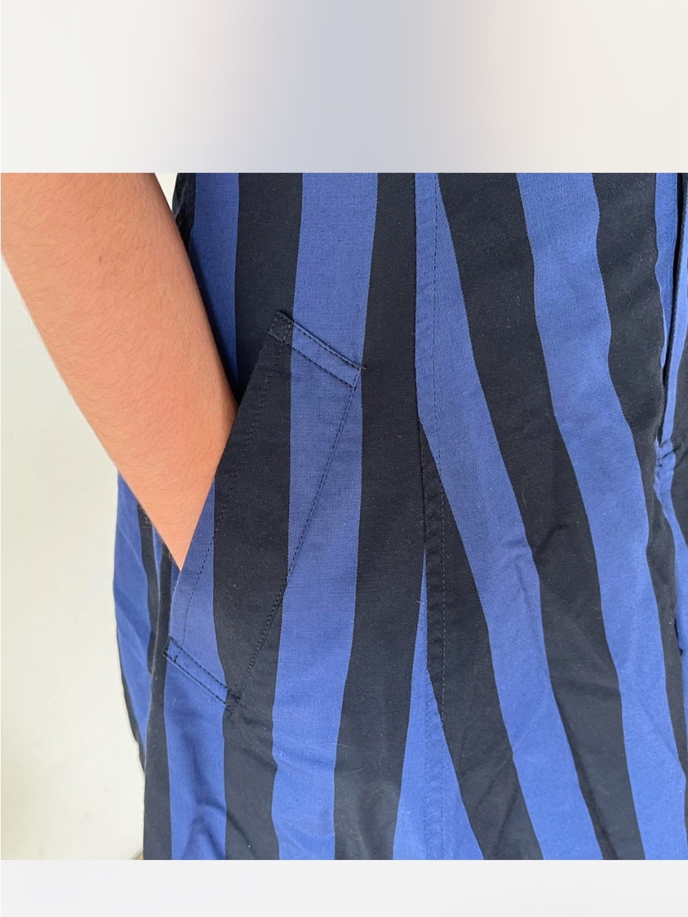 Vintage Issey Sport by Tsumori Chisato Striped Off-Shoulder Romper/Dress - Picture 4 of 6